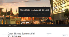 Desktop Screenshot of frederickmarylandonline.com